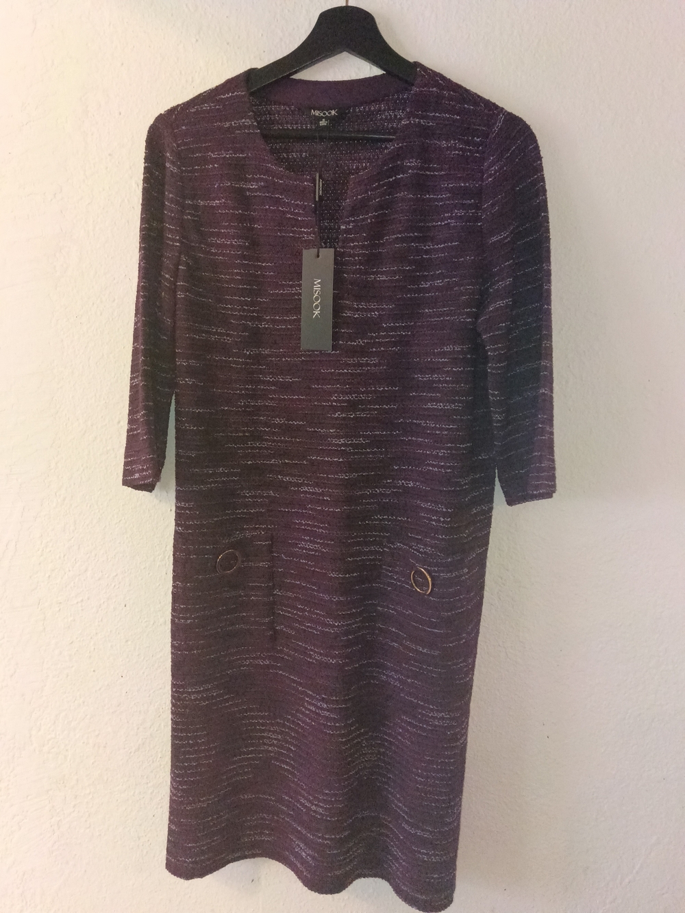 Misook Plum Textured Knit Women's Sweater - Picture 8 of 13